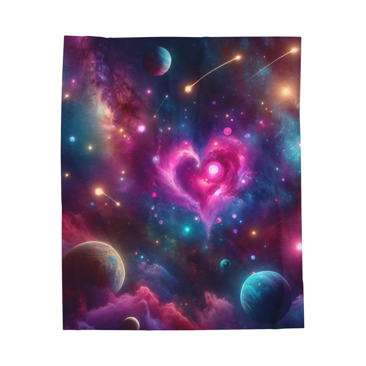 Cosmic Love ♥️ Velveteen Throw | Perfect Cozy Gift!
