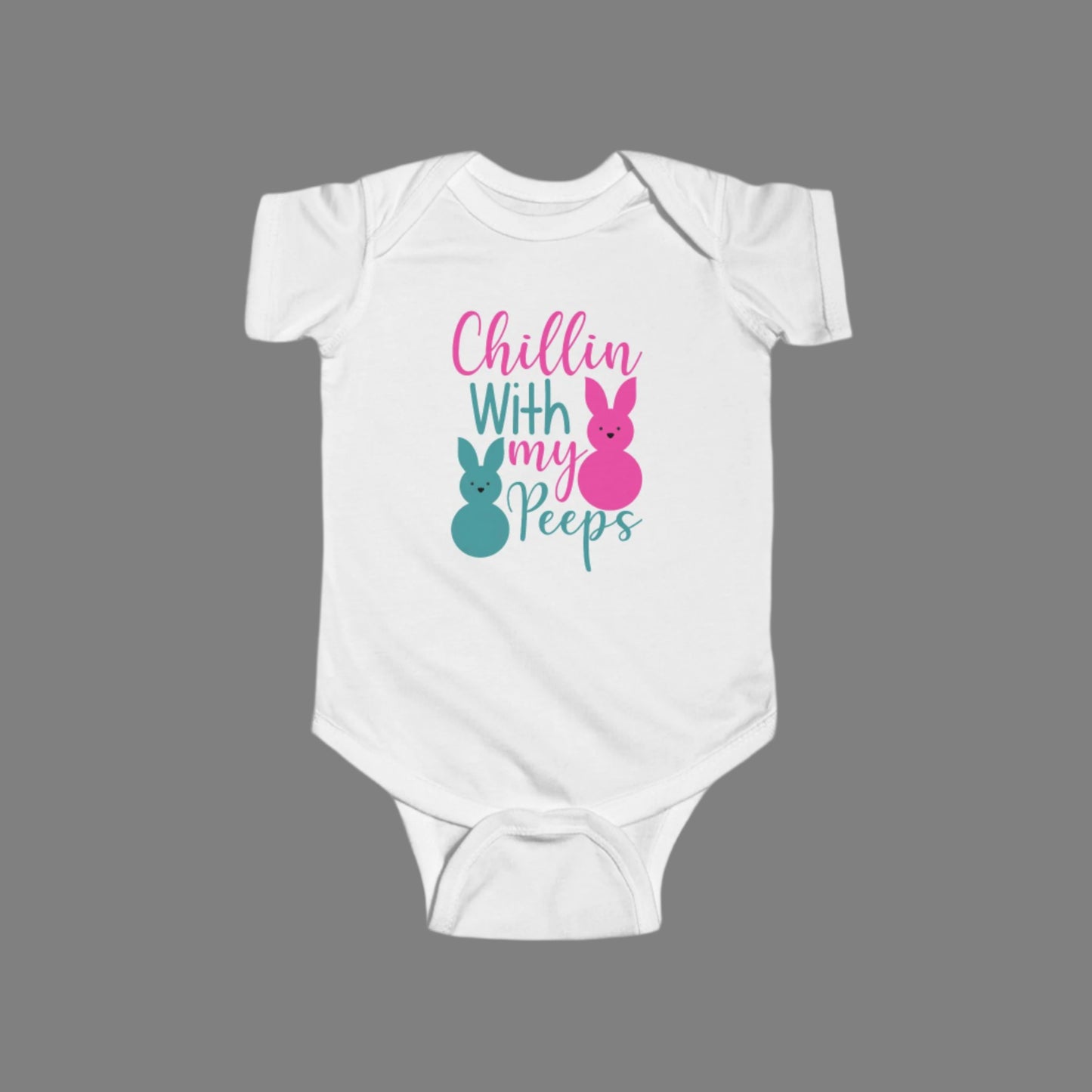 Chillin’ with My Peeps Baby Onesie | Hoppin’ into Cuteness 🐣🐰