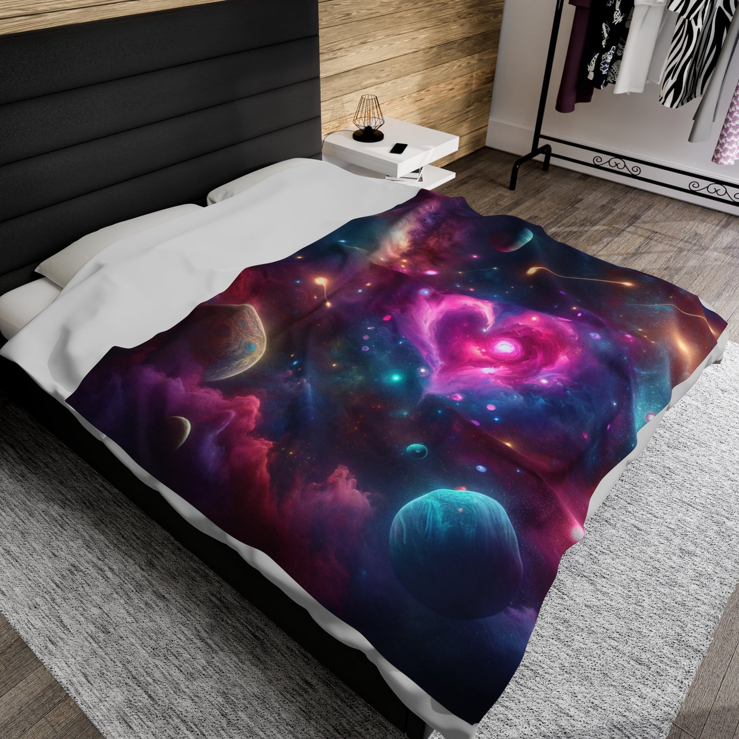 Cosmic Love ♥️ Velveteen Throw | Perfect Cozy Gift!