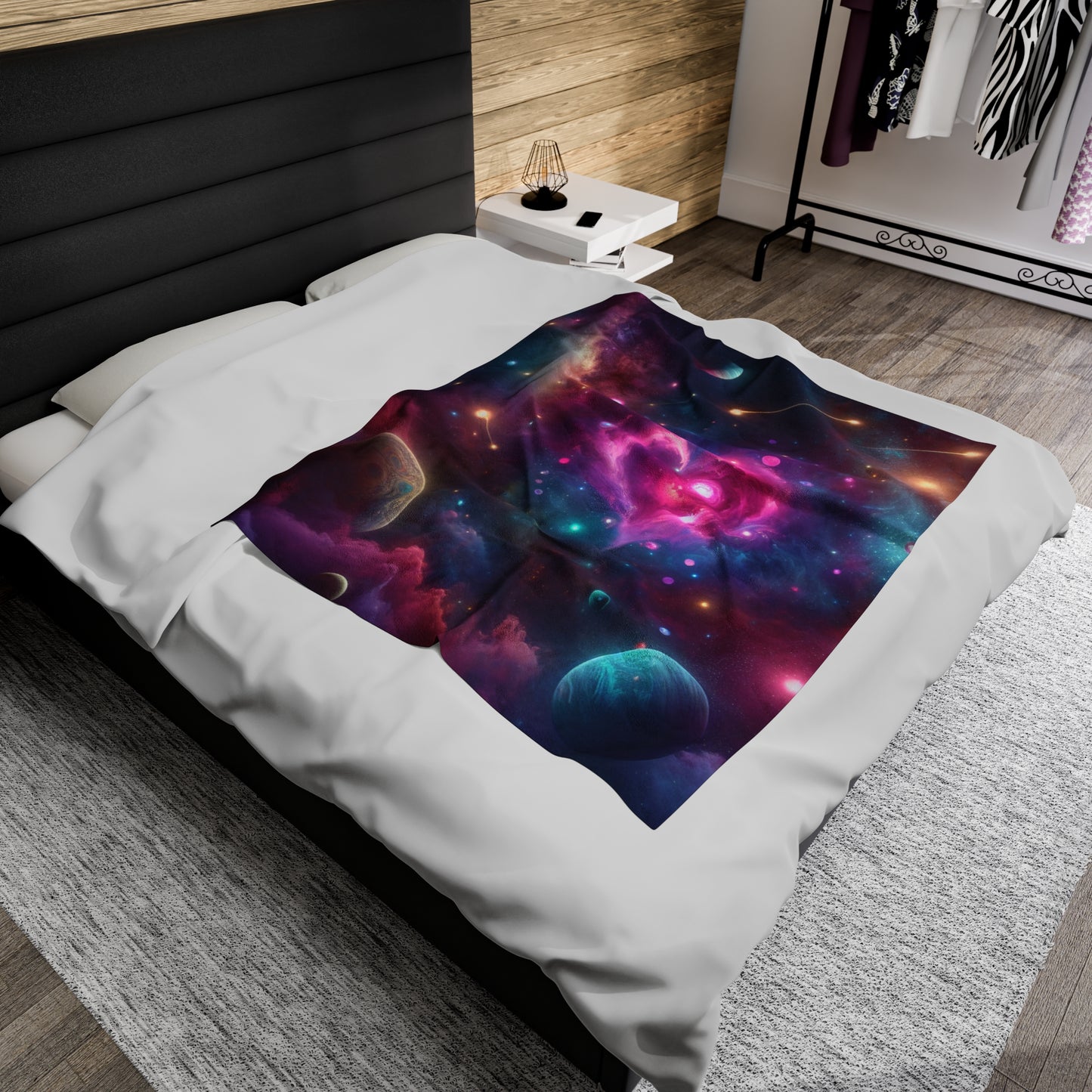Cosmic Love ♥️ Velveteen Throw | Perfect Cozy Gift!