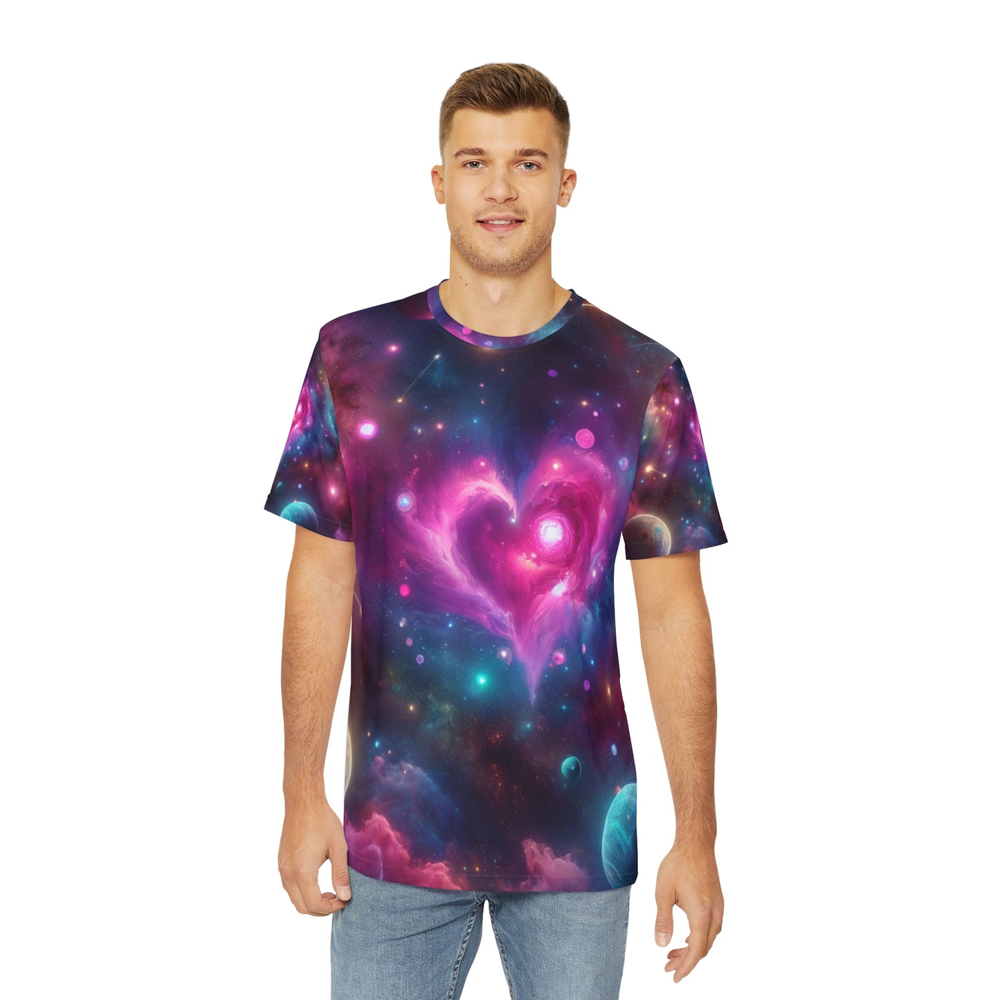 Cosmic Love ♥️ Men's Tee | Perfect Valentine's Day Gift!