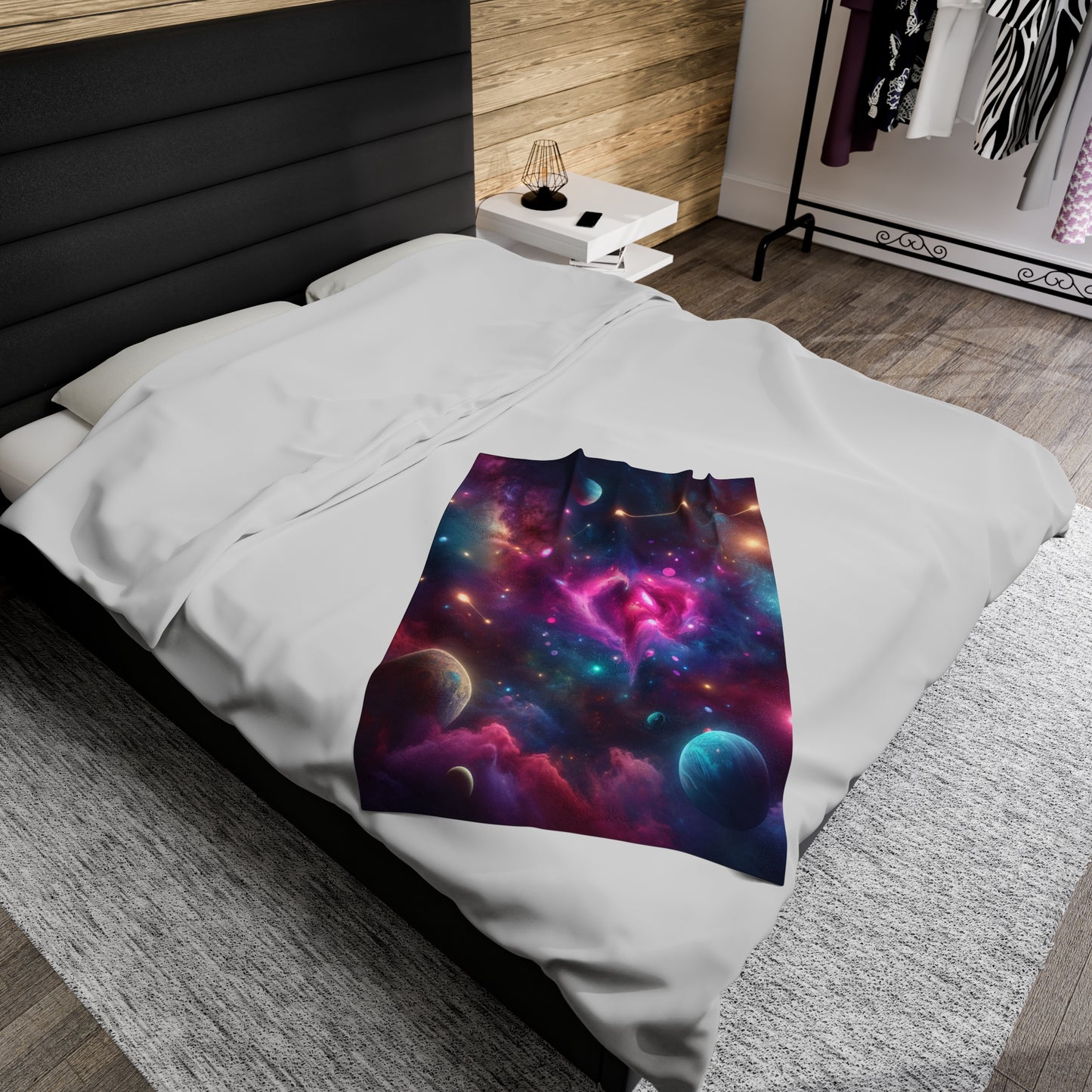 Cosmic Love ♥️ Velveteen Throw | Perfect Cozy Gift!