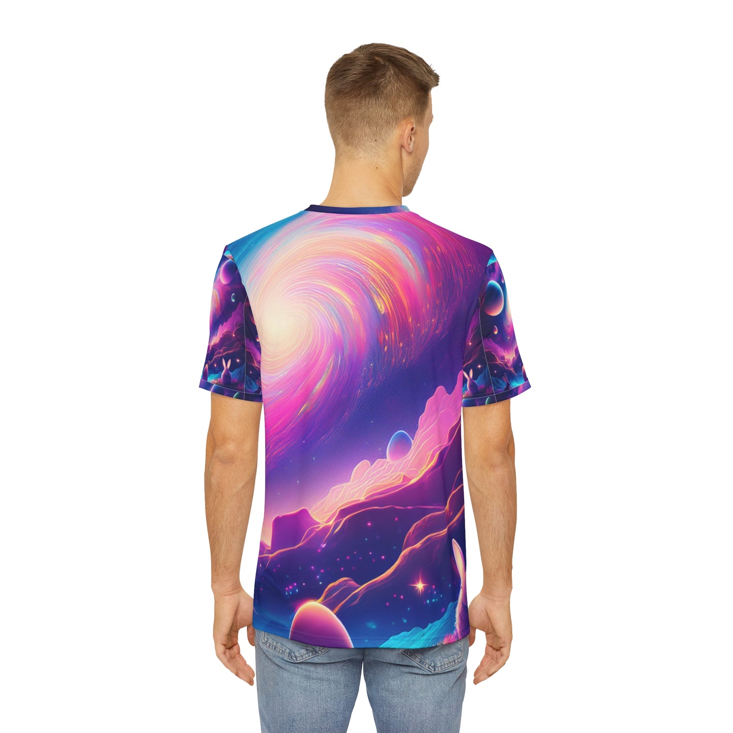 ✨Cosmic Easter Vibes Men's Tee✨ | ✨ A Celestial Easter Celebration in Every Stitch ✨