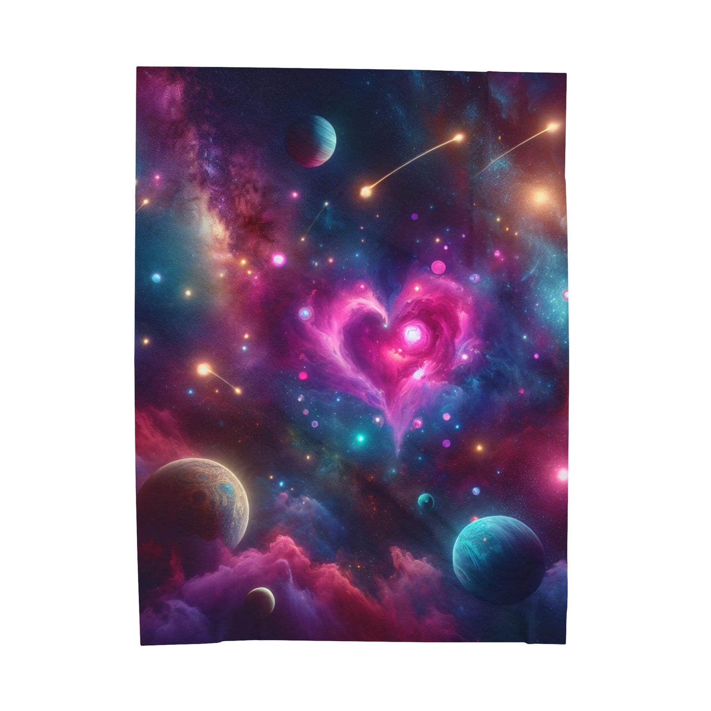 Cosmic Love ♥️ Velveteen Throw | Perfect Cozy Gift!