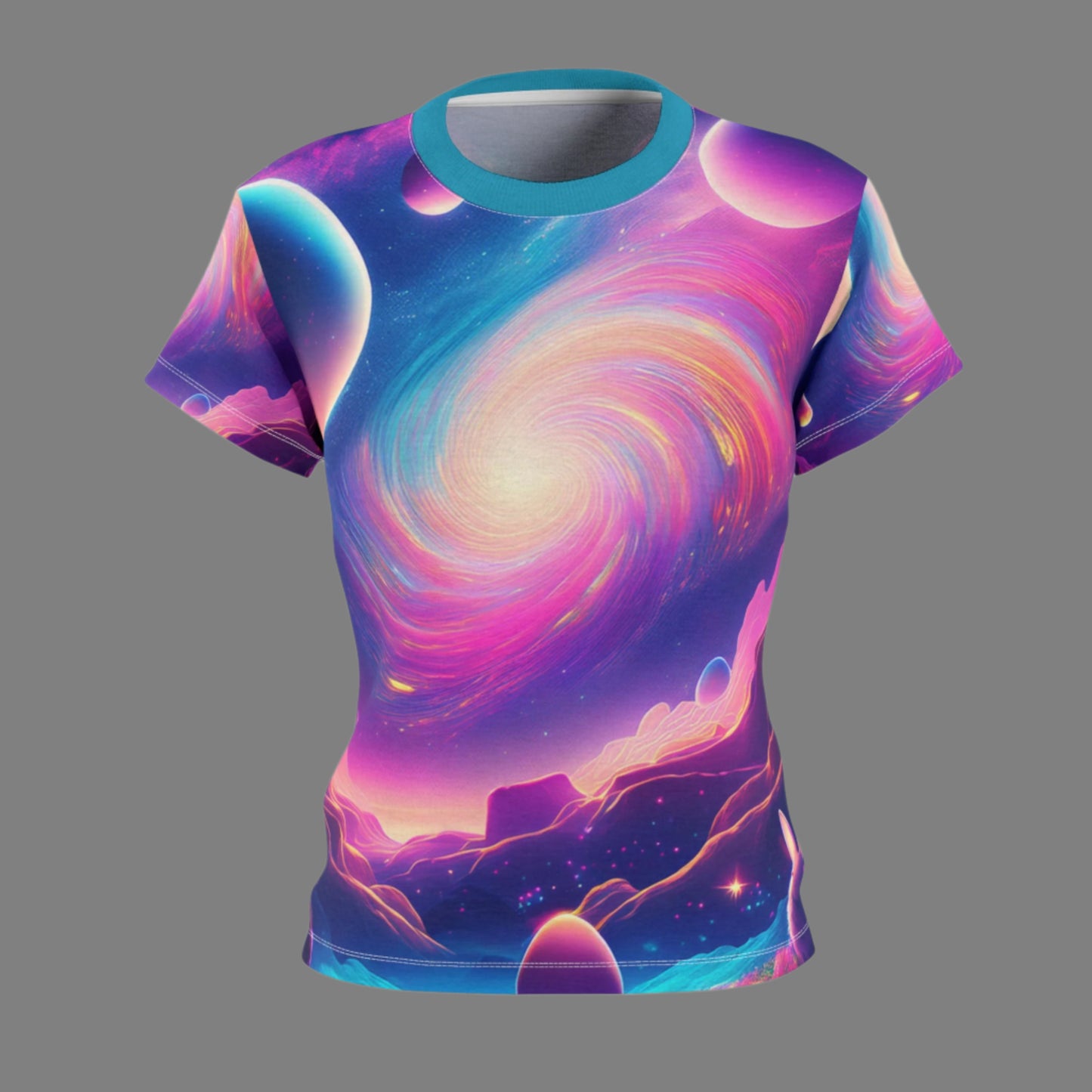 ✨Cosmic Easter Vibes Women's Tee✨ | ✨ A Celestial Easter Celebration in Every Stitch ✨