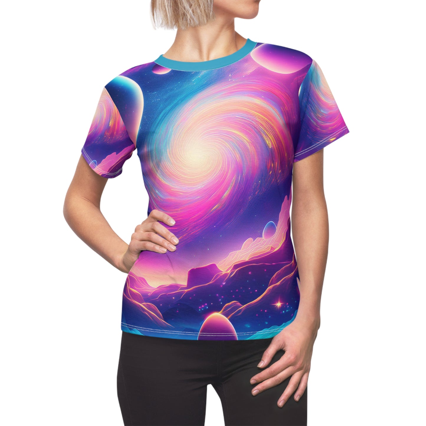 ✨Cosmic Easter Vibes Women's Tee✨ | ✨ A Celestial Easter Celebration in Every Stitch ✨